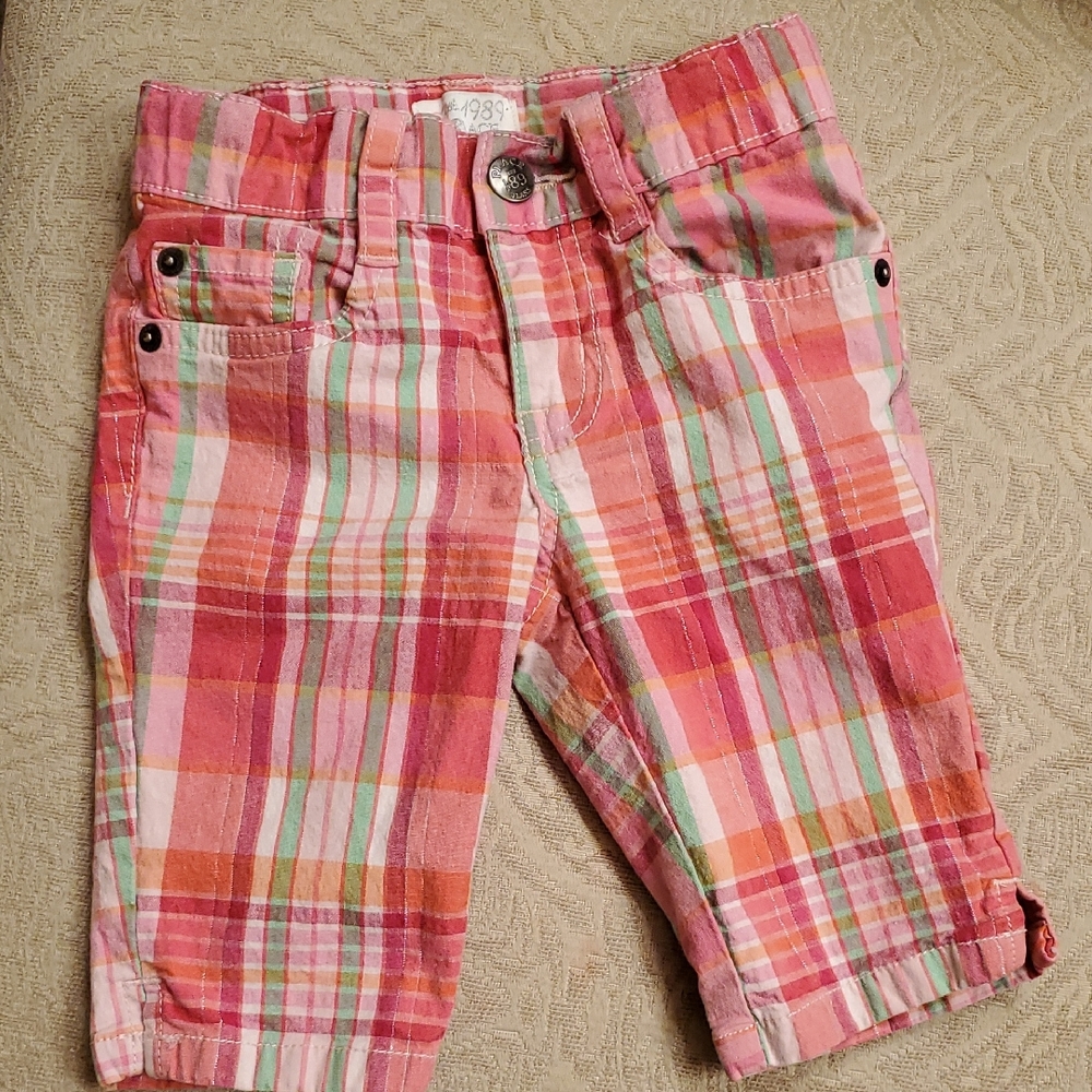 1989 Place Pink and Green Plaid Shorts